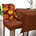 thumbnail image 5 of Fall Maple Leaves Chair Covers Set of 4,Thanksgiving Pumpkin Dining Room Chair Cover,Autumn Orange Watercolor Removable Washable Kitchen Chair Covers Decorative Chair Protector for Party Holiday, 5 of 7