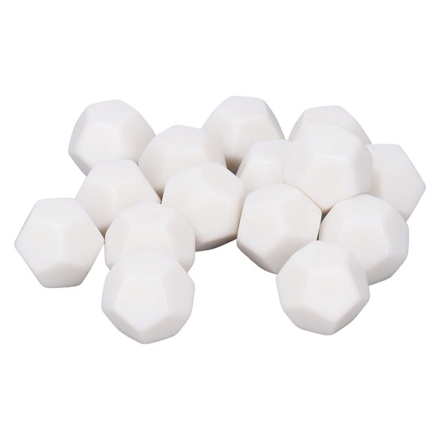 Dados En Blanco De 12 Caras, Escritura De Bricolaje, Impermeable, Plástico Antioxidante, Escribir En Cubos, Juegos De Enseñanza, 30 Piezas Para Educación ANGGREK Polyhedral Dice