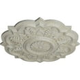 thumbnail image 3 of Ekena Millwork 20 1/4"OD x 1 1/2"P Deria Ceiling Medallion (Fits Canopies up to 6"), Hand-Painted Pot of Cream Crackle, 3 of 6
