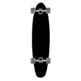 thumbnail image 2 of Moose Kicktail 9" x 40" Longboard Dipped Black Complete, 2 of 4
