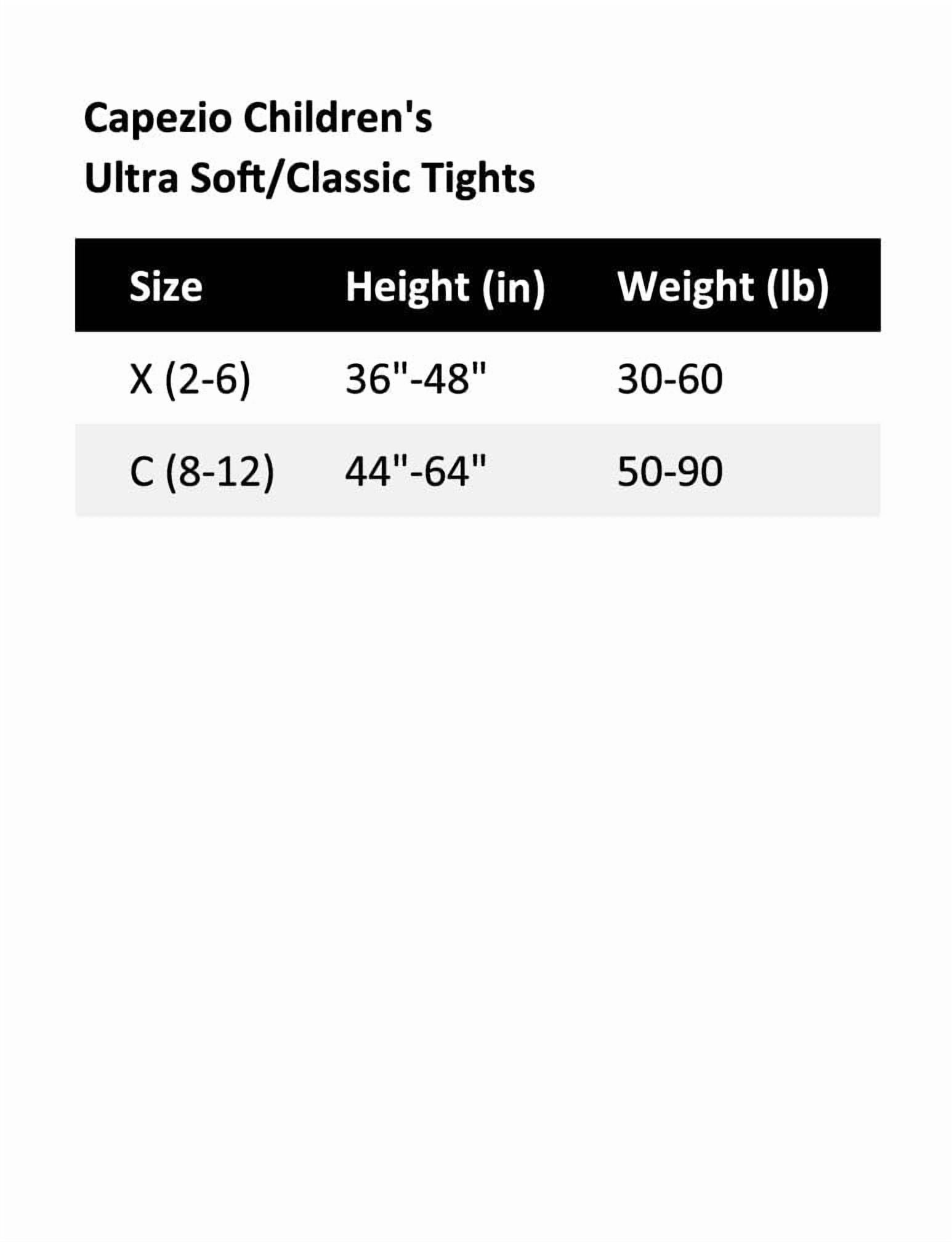 Capezio Footless Tight w Self Knit Waist Band - Girls