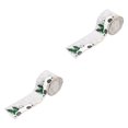 thumbnail image 4 of stanreset 3PCS 5M Christmas Tree Ribbon Faux Burlap/linen Ribbon Wired For Home Decor Grey 2Set, 4 of 6