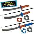 thumbnail image 3 of Tales of Teenage Mutant Ninja Turtles: Mutations Build N Battle Leonardo Katana Sword Basic Role Play Set by Playmates Toys, 3 of 6