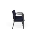 thumbnail image 2 of Amherst Steel Reception 3 Seat Tandem Seating / Charcoal Steel / Navy Blue, 2 of 3