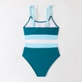 thumbnail image 6 of qelini Womens High Waisted Bikini Two Piece Bikini Sets Solid Color Bathing Suits Summer Swimwear, 6 of 8