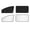 Reflective Silver-4PCS, variant on Car Window Shades - 4 Pcs Car Privacy Curtains - 100% Block Light Car Window Covers - Magnetic Side Window Sun Shade Keeps Cooler for Breastfeeding, Taking a nap, Changing Clothes, Camping
