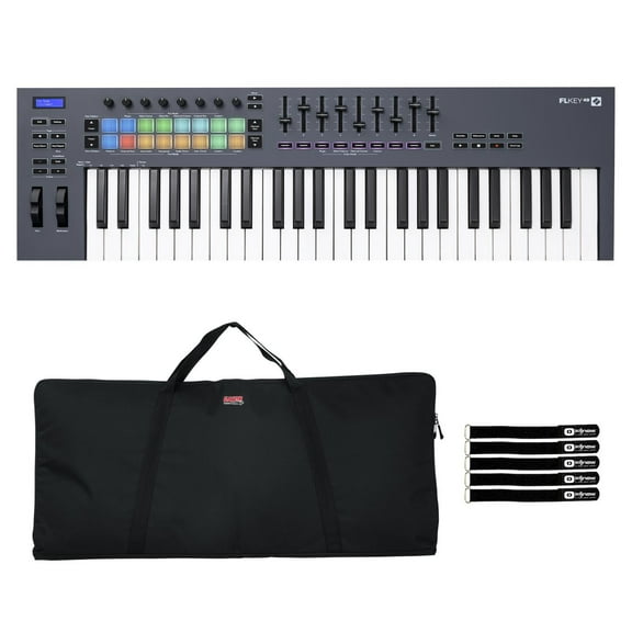 Novation FLkey 49 49-Key Full-Size MIDI Keyboard Controller for FL Studio with Bag Package