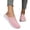 25# Pink, variant on 2026 Womens Breathable Knit Slip-On Walking Shoes Comfortable Backless Mules Sneakers Lightweight Casual Loafers with Arch Support for Summer Daily Wear Black 46