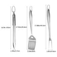 thumbnail image 2 of PTOOTP 1Set Stainless Steel Bbq Tool Set with Cooking Shovel and Food Tong, 2 of 8