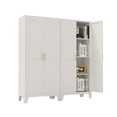 thumbnail image 6 of 61" 2 Pantry Cabinet, Shapely Doors Metal Storage Cabinet with Adjustable Shelves, for Bedroom, Living Room, 6 of 6