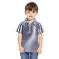 thumbnail image 2 of Wonder Nation Toddler Boys Striped Polo Shirt with Short Sleeves, Sizes 12M-5T, 2 of 6