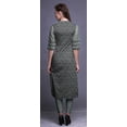 thumbnail image 4 of Bimba Kurti Longue Droite pour Femmes Imprimée Indienne en Rayonne Slub Tunique à Manches 3/4, 4 of 6
