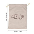 thumbnail image 2 of TOP-MAX Natural Linen Fresh Bread Bag Food Storage Bag for Keeping Bread Snacks Sweets Fruit Fresh, 2 of 8