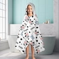 thumbnail image 6 of White Cow Milk Pattern Hooded Bath Towel，60"x35" for Ages 3 To 12 Kids, Quick Dry Lightweight Soft Microfiber Hood Beach Towel Cover Up for Kids, 6 of 7