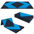 thumbnail image 1 of Costway Folding Gymnastics Mat 8' x 4' x 2" PU Leather Tumbling Exercise Mat Yoga Gym, 1 of 8