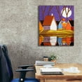 thumbnail image 3 of Epic Graffiti 'Purple Sky and Stars Cottages' by Cathy Horvath-Buchanan, Canvas Wall Art, 26"x30", 3 of 8