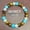 Sky Blue, variant on 7 Chakra Healing Crystal Bracelet - Genuine 8MM Malachite, Aquamarine, Citrine Beads for Protection, Anxiety Relief, Good Luck, Get Well Soon Gift for Women & Men