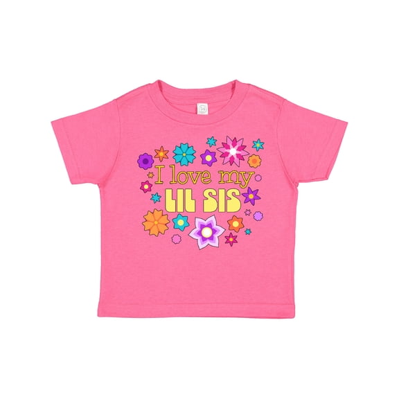 Inktastic I Love My Lil Sis Boys or Girls Toddler T-Shirt