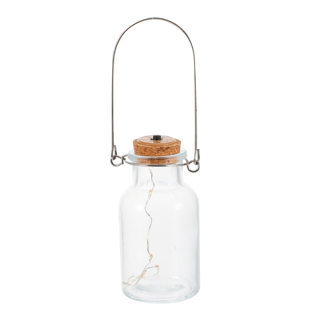 Lámpara colgante de botella de vidrio para boda, lámpara colgante decorativa de frasco de vidrio, lámpara de noche