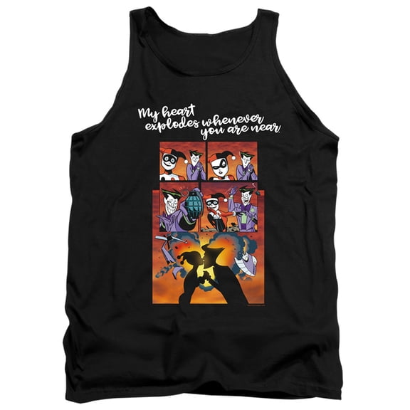 Batman Explode Adult Tank Top Black