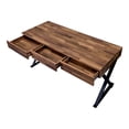 thumbnail image 2 of Furniture of America Riley Industrial Multi-Tone Desk in Oak Wood Finish and Sand Black, 2 of 6