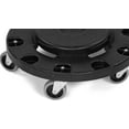 thumbnail image 3 of Carlisle 3691103 Bronco Black Standard Round Container Dolly, 3 of 4