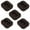 Brown, variant on MasteelfCA 5pcs Bed Stoppers Felt Furniture Pads Furniture Wheel Stoppers Caster Cups
