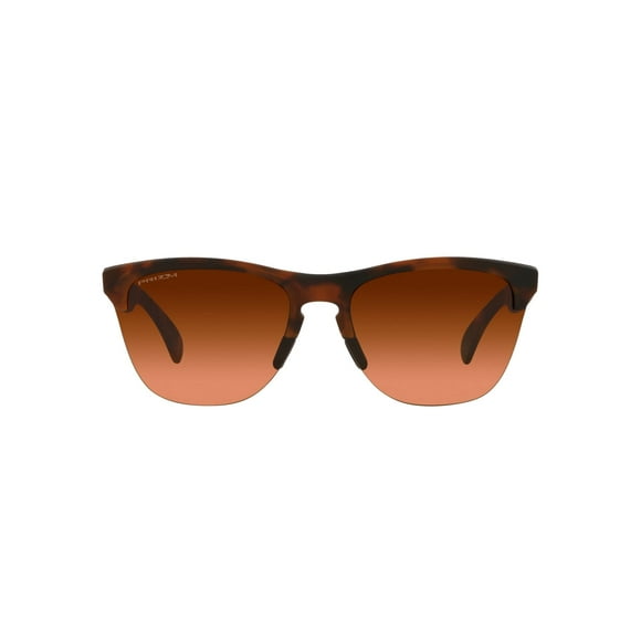 Oakley Men's OO9374 Frogskins Lite Round Sunglasses, Matte Brown Tortoise/Prizm Brown Gradient, 63 mm