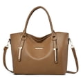 thumbnail image 2 of Stylago Women's Soft Leather Tote Bag Top Handle Satchel Purses Ladies Work Shopping Handbags Large Capacity Shoulder Bags Brown, 2 of 4