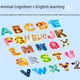 thumbnail image 2 of Rompecabezas magnético de educación temprana para niños, 26 pegatinas con números y letras de animales, juguete educativo cognitivo para jardín de infantes de 3 a 6 años, 2 of 4