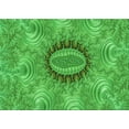 thumbnail image 1 of Ahgly Company Indoor Rectangle Patterned Neon Green Area Rugs, 5' x 7', 1 of 6