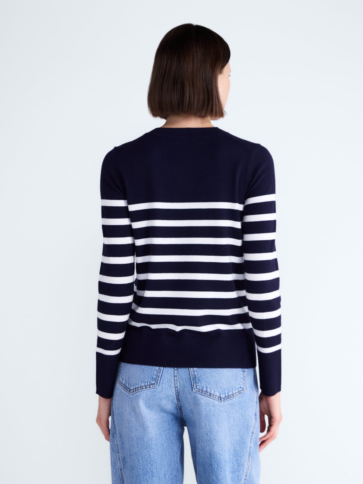 Free Assembly Women's and Women's Plus Cozy Yarn Crewneck Sweater, Midweight, Sizes XS-4X