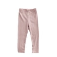 thumbnail image 3 of YunPes Girls and Toddlers Full Length Leggings Kids Stretchy Warm Footless Tights Pants Basic Solid Color Slim Fit Dance Yoga Pants, 3 of 3