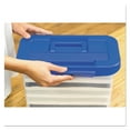 thumbnail image 5 of Fellowes Mfg. Co. Heavy-duty Portable File Box, Letter Files, 14.25" X 8.63" X 11.06", Clear/blue, 5 of 8