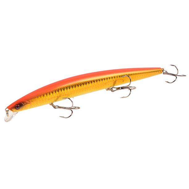 Superventas, 1 Uds., 18cm, 24g, pez grande y largo, Minnow, señuelo de pesca en el mar, cebo, ojos 3D, anzuelos fuertes, señuelos para pesca en el mar Tan Jianjun unisex