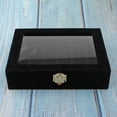 thumbnail image 2 of Organizador de joyería Sunnimix Vitrina de joyería 20x15x4.7cm Negro, 2 of 8
