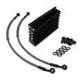 thumbnail image 1 of jinwen Motorcycle Oil Aluminum Oil Radiator for Monkey 125cc 140cc Black, 1 of 7