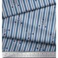 thumbnail image 2 of Soimoi Gray Heavy Satin Fabric Ring & Stripe Printed Craft Fabric by the Yard 54 Inch Wide, 2 of 3