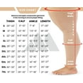 thumbnail image 5 of Extra Wide Unisex Footless Compression Thigh High for DVT 20-30mmHg - Beige, 5XL, 5 of 11