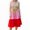 Tan Combo, variant on Womens Plus Size Tan Color Block Midi Tank Dress