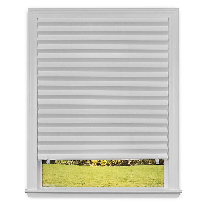 Paper Pleated Shade 36'' x 72'' Window Blind Sun UV Block Blackout Light Control 