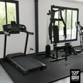 thumbnail image 6 of WF Athletic Supply 72 SQ.FT T-Pattern 3/4-Inch Thickness Interlocking Exercise Foam Mats, Extra Thick Eva Foam Flooring Tiles, Gym Fitness Equipment Mat, Home Protective Flooring Cushion, Black, 6 of 9