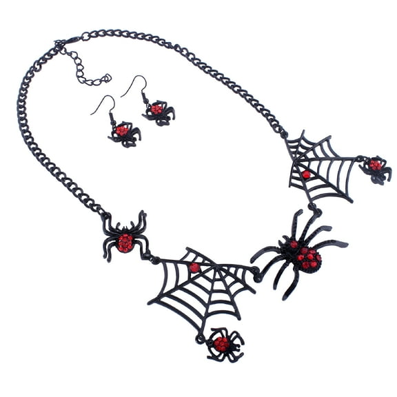 DESIGNICE Vintage Spider Earrings Black for Women Alloy 1 Pair