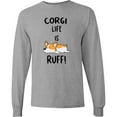 thumbnail image 3 of Inktastic Corgi Life is Rough Long Sleeve T-Shirt, 3 of 5