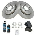 thumbnail image 2 of TRQ Rear Semi Metallic Brake Pad & 288mm Rotor Kit Direct Fit w/Chemicals BKA18069, 2 of 6