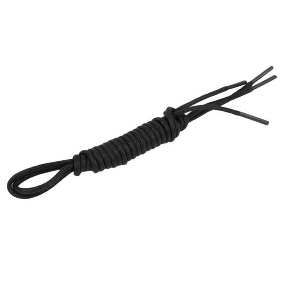 HEMOTON  3 Mm Black Shoe Laces Waxed Shoelaces Accessories for Sneakers
