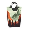 thumbnail image 6 of DouZhe 50L Rectangular Laundry Basket, Nature Canyon Tree Wood Prints Waterproof Foldable Laundry Hamper with Aluminum Handles, 6 of 6