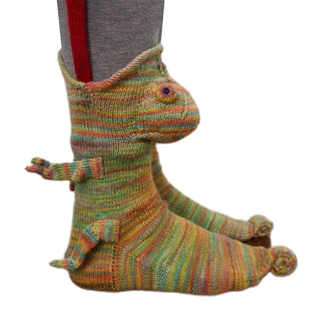 RV Calcetines navideños con estampado de animales Calcetines Funky Crew oso de fresa Electrónica