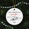 thumbnail image 5 of First Christmas As Grandpa Ornament 2025 for New Grandpa, Custom New Baby Announcement Ornament, Personalized Best Grandpa Xmas Ornament with Grandson Granddaughter Name, Grandpa Ornament 4qCncE, 5 of 6