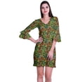 thumbnail image 1 of Moomaya Womens Printed Short Dress bell sleeve Shift dresses for women Casual Summer Clothing, 1 of 7